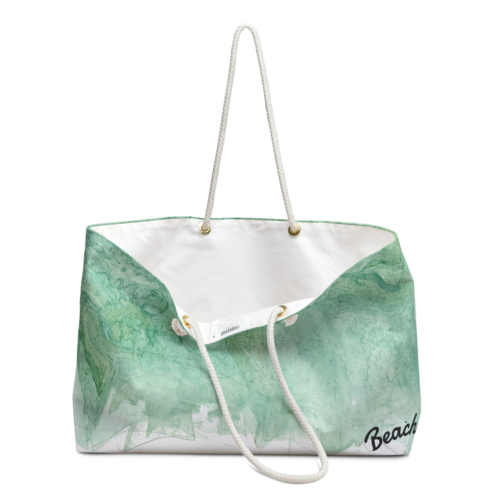 Green Marble Beachy Bag