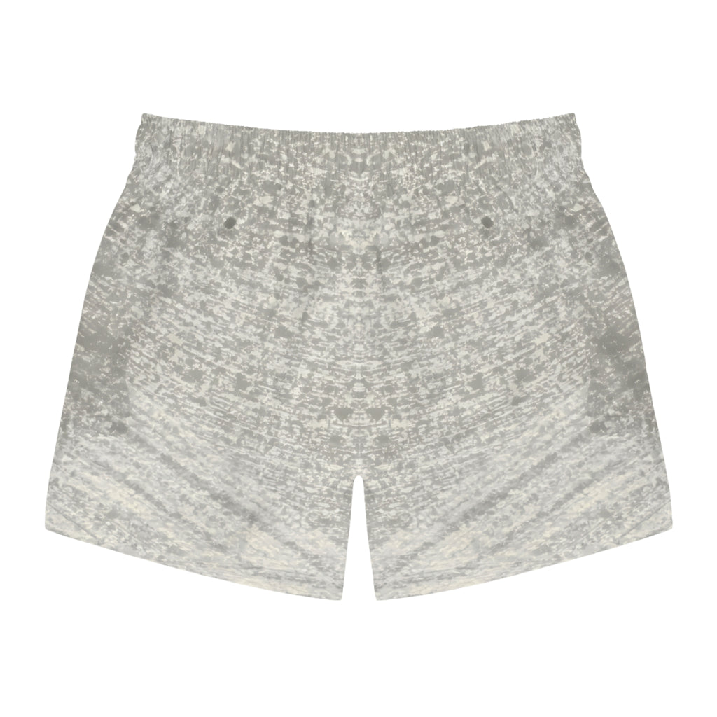 Gray Marble Swim Trunks