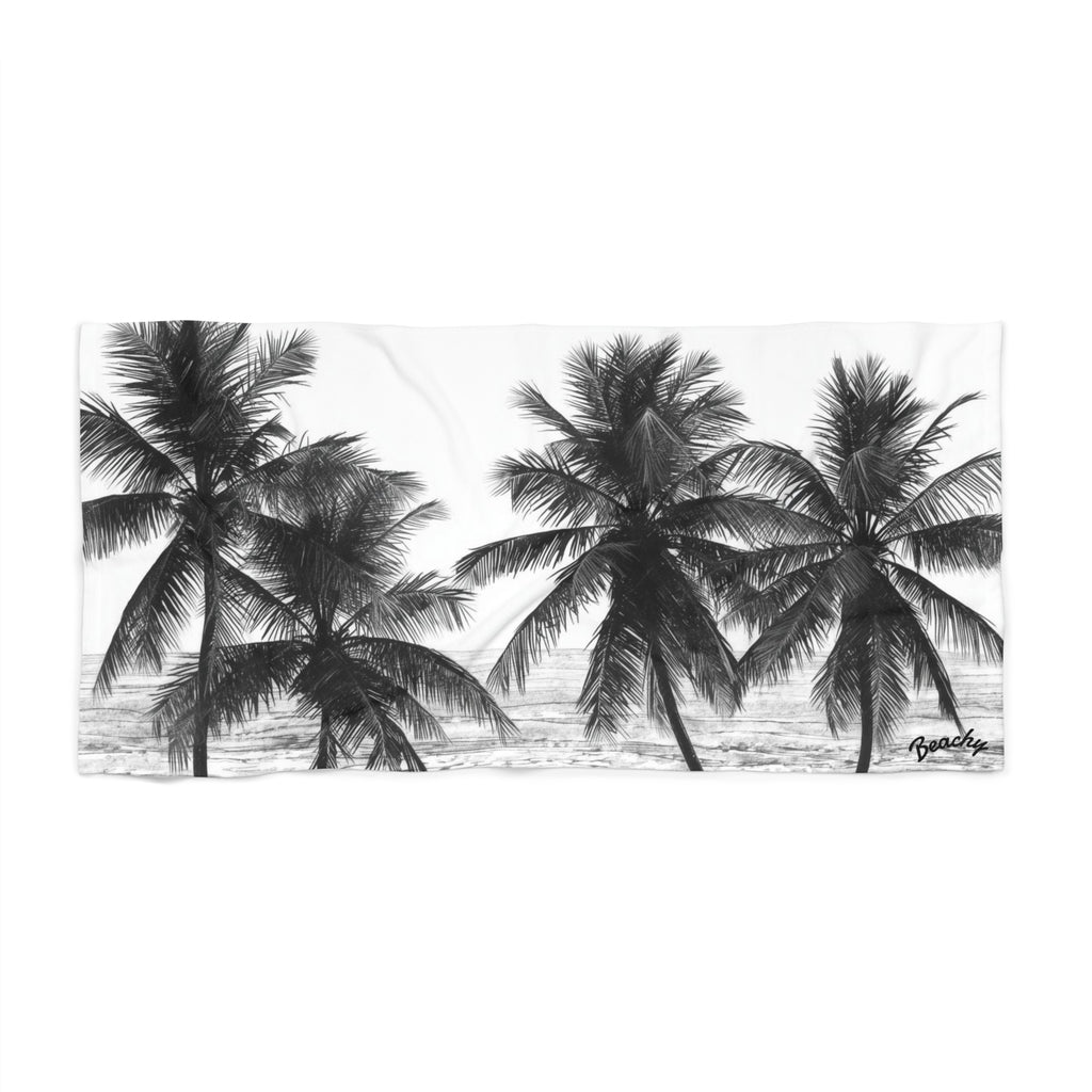 Palm Silhouette Beach Towel