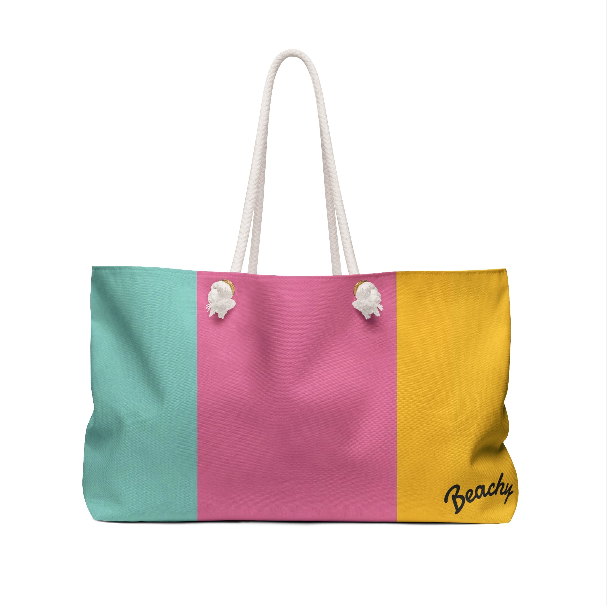Retro Summer Colorblock Beachy Bag