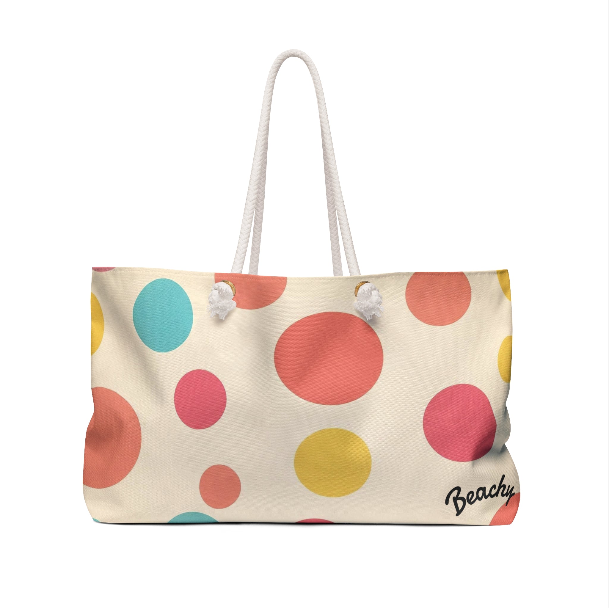 Retro Polka Dot Beachy Bag
