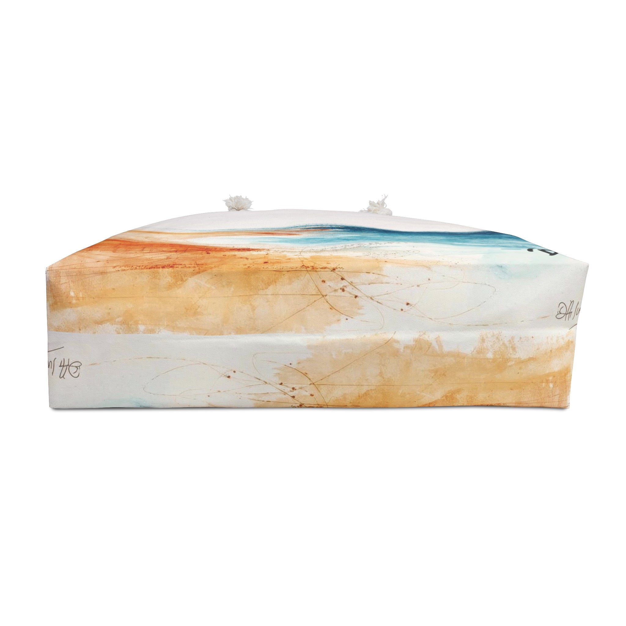 Coastal Watercolor Beachy Bag