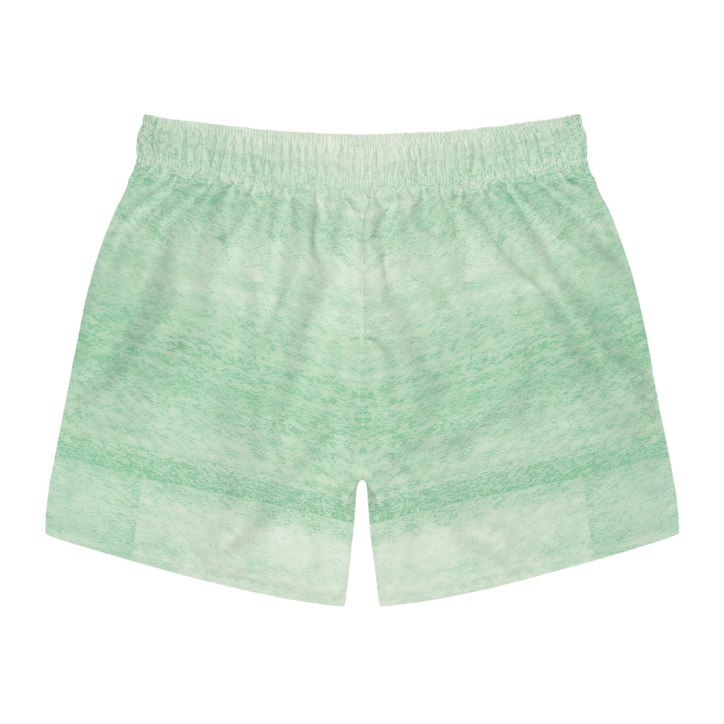 Mint Watercolor Swim Trunks