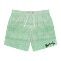 Mint Watercolor Swim Trunks