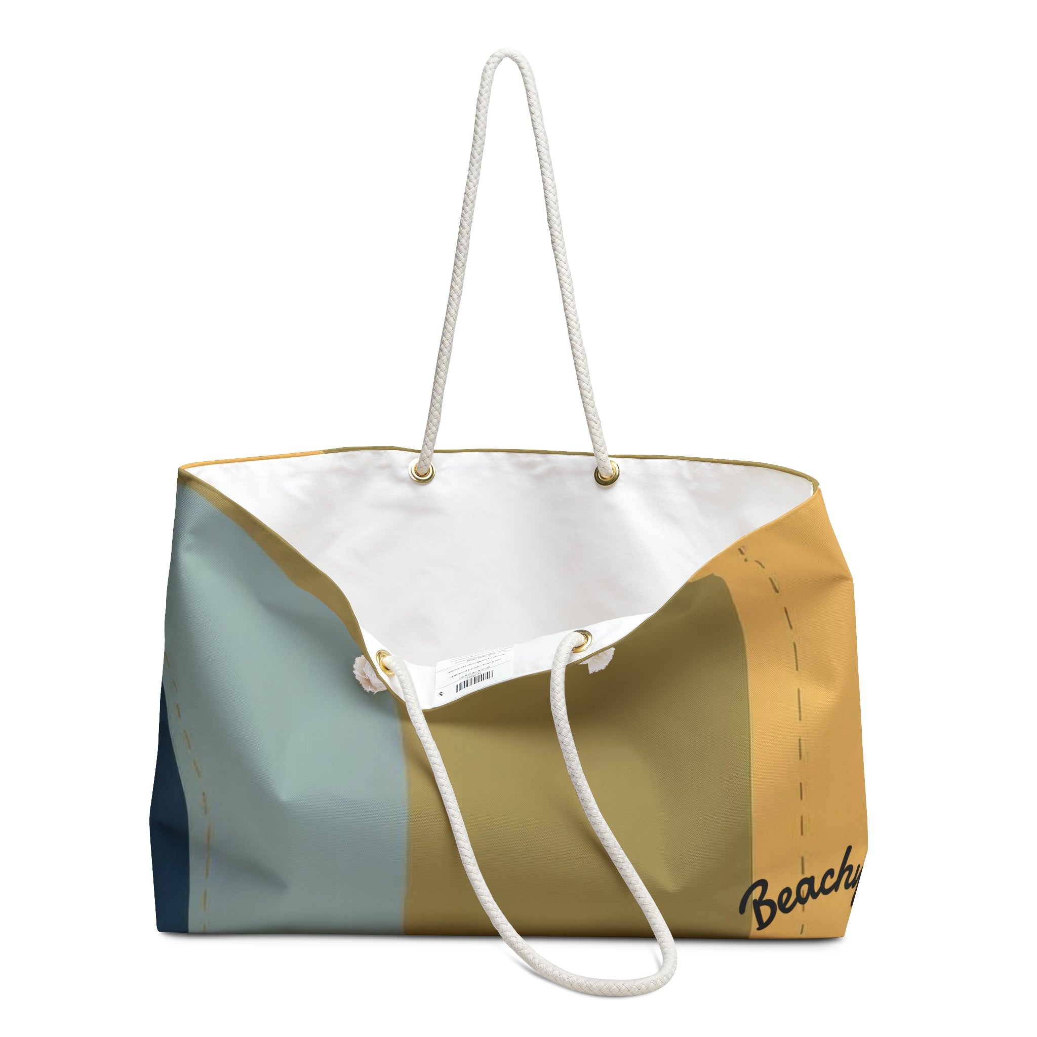 Retro Colorblock Beachy Bag