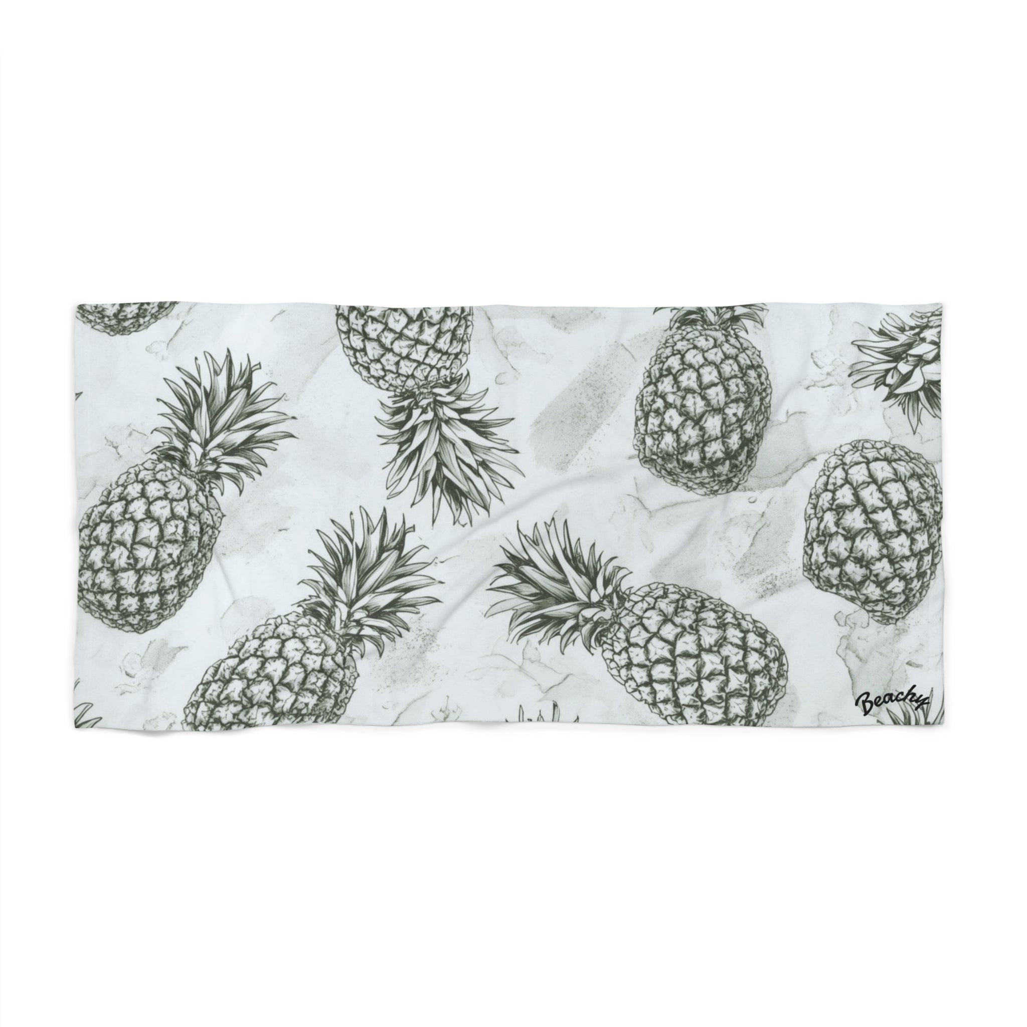 Pineapple Pattern Beach Towel