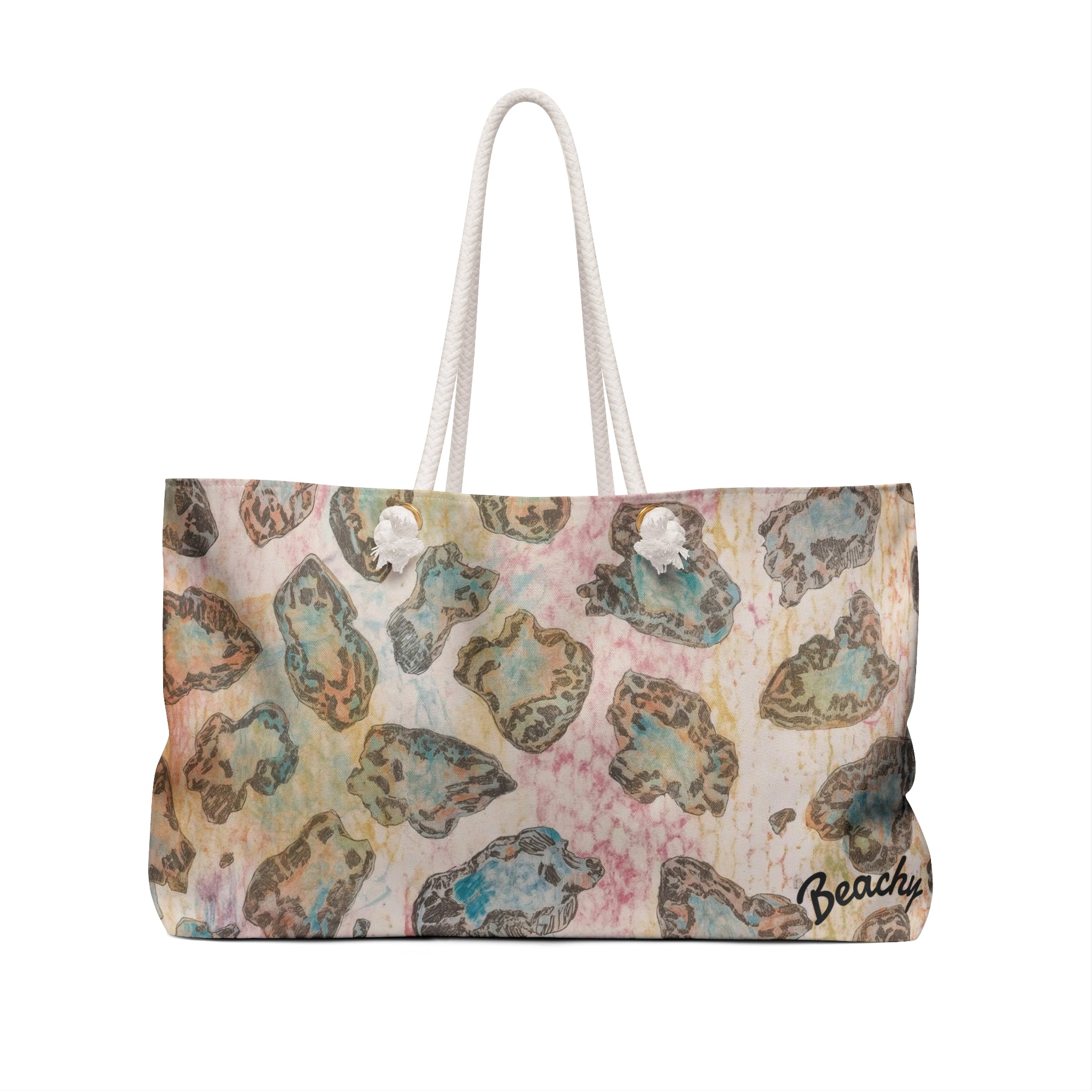 Pastel Leopard Beachy Bag
