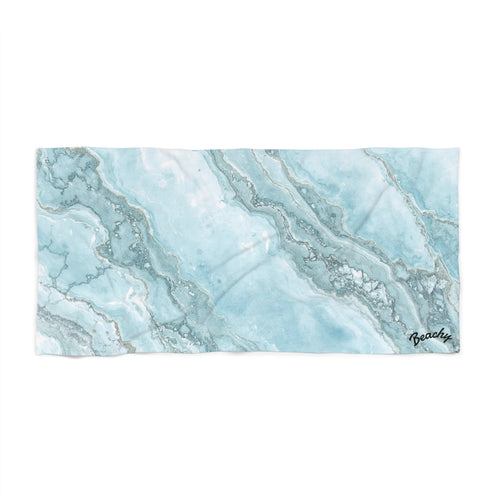 Aqua Marble Beach Towel