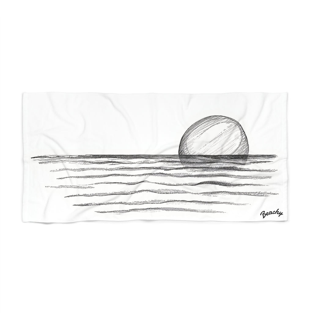 Minimalist Sunrise Beach Towel