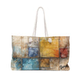 Abstract Color Block Beach Bag