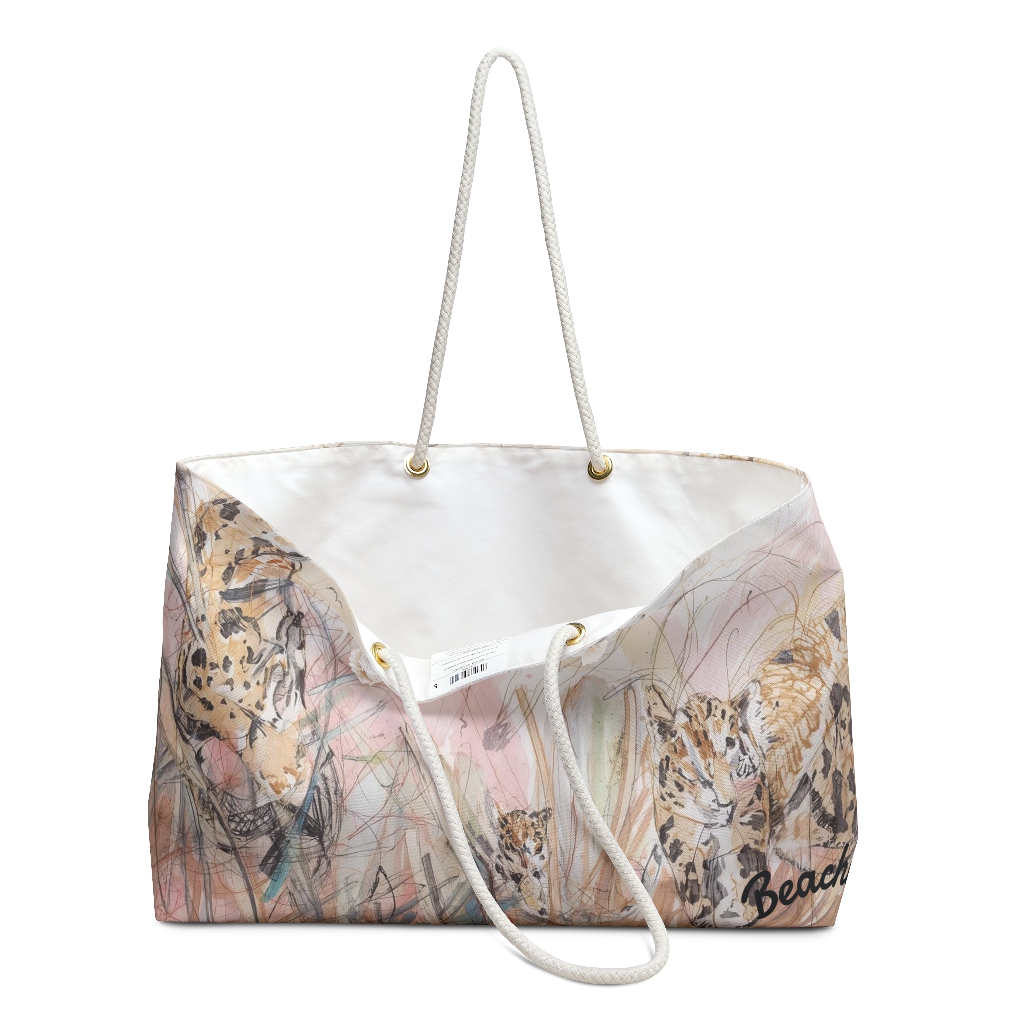 LeopardSketch Beachy Bag