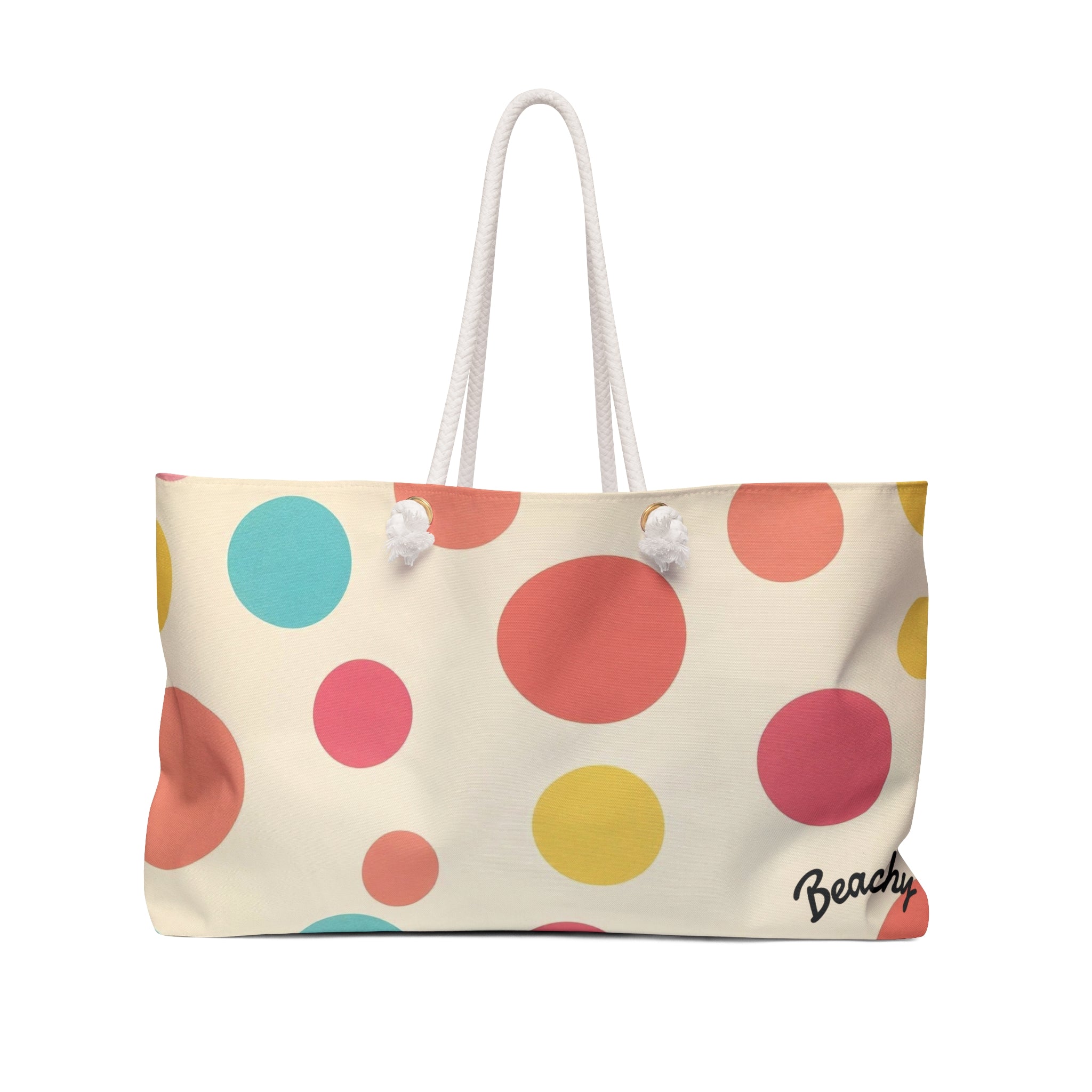 Retro Polka Dot Beachy Bag