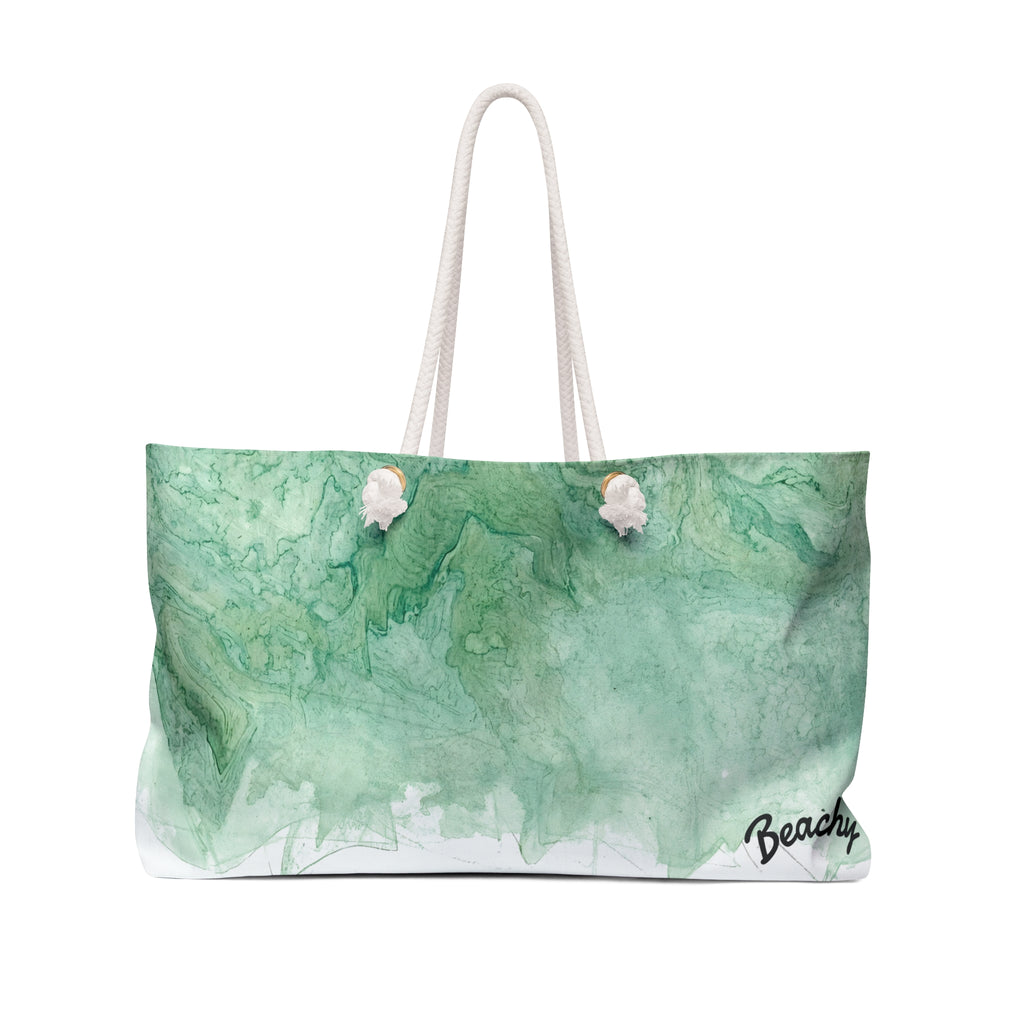 Green Marble Beachy Bag