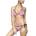 Pink Marble Tie-String Bikini