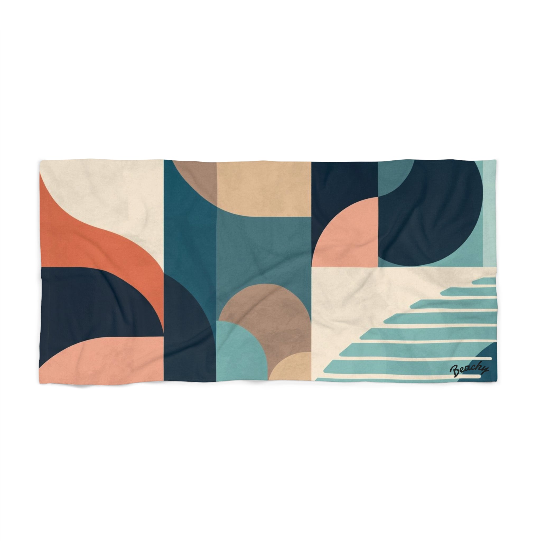 Abstract Coastal Beach Towel