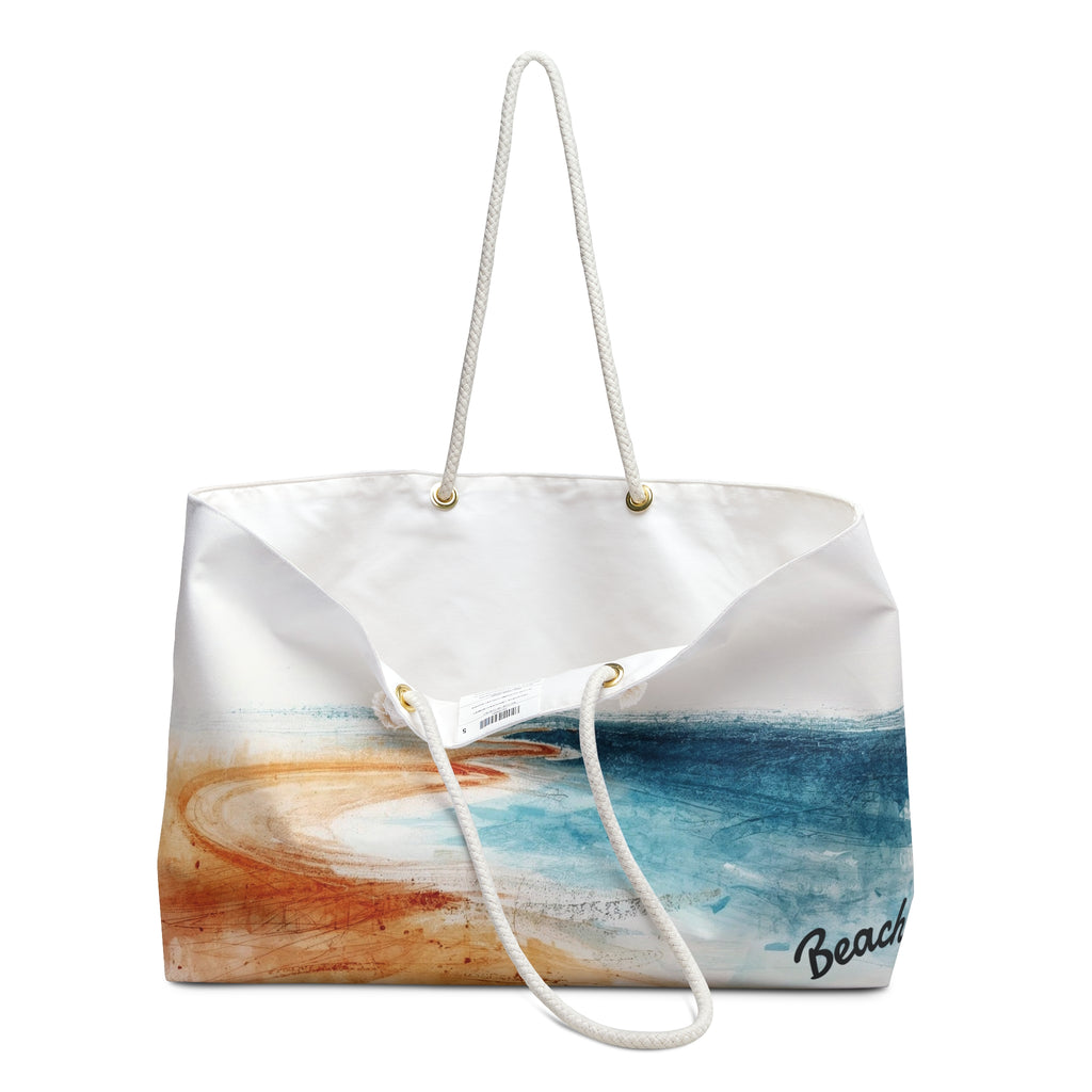 Coastal Watercolor Beachy Bag