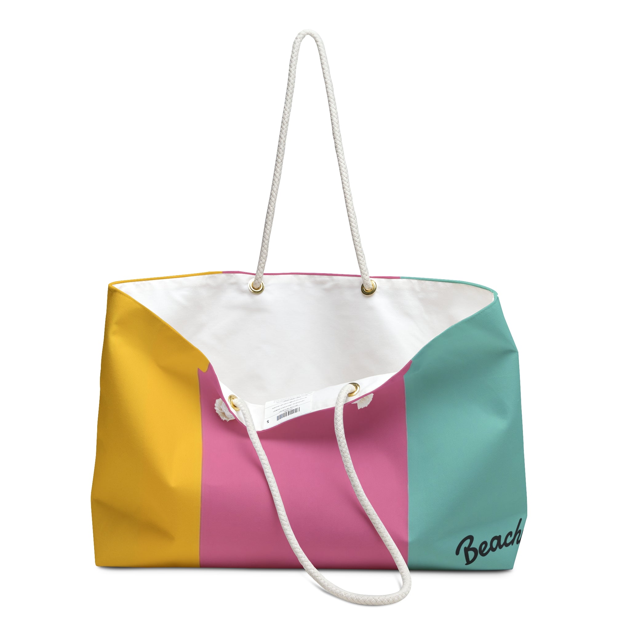 Retro Summer Colorblock Beachy Bag