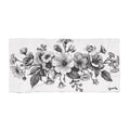 Floral Sketch Beach Towel
