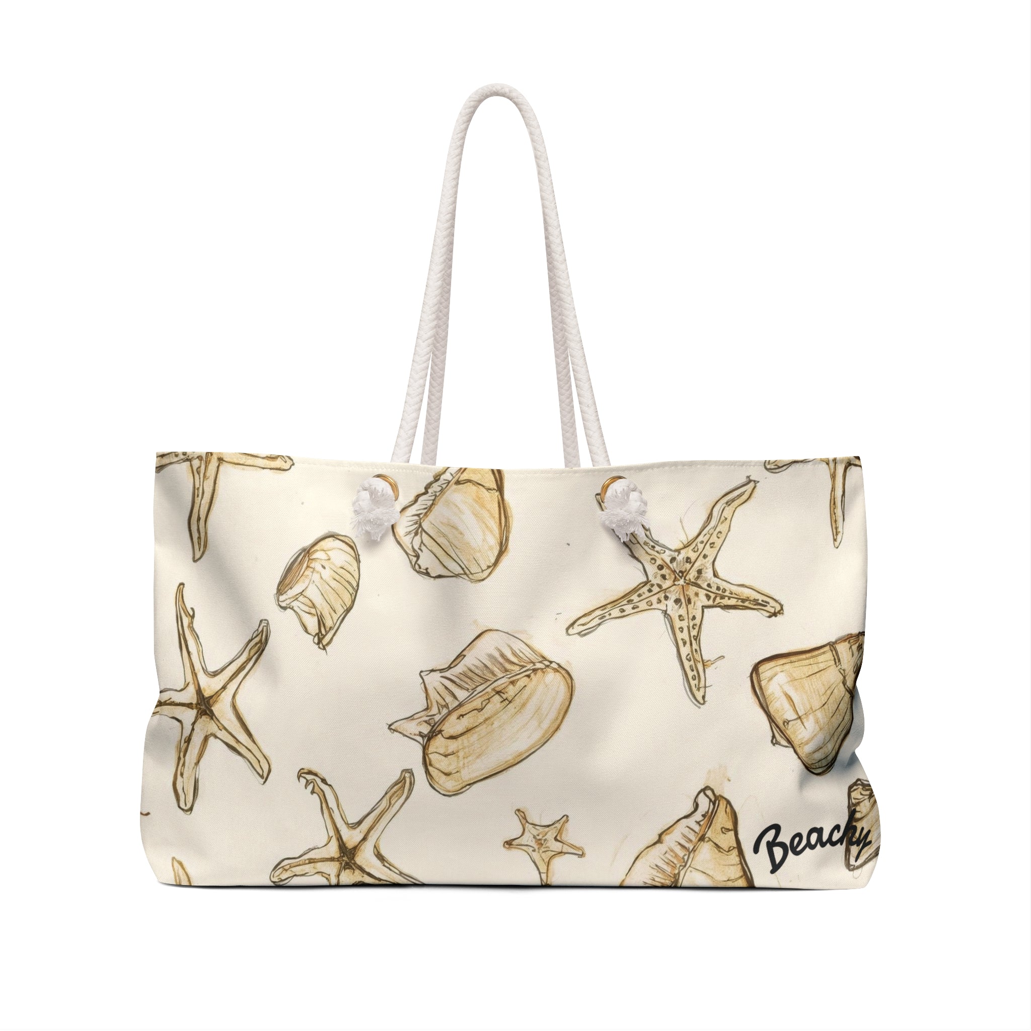 Seashell Starfish Patern Beachy Bag