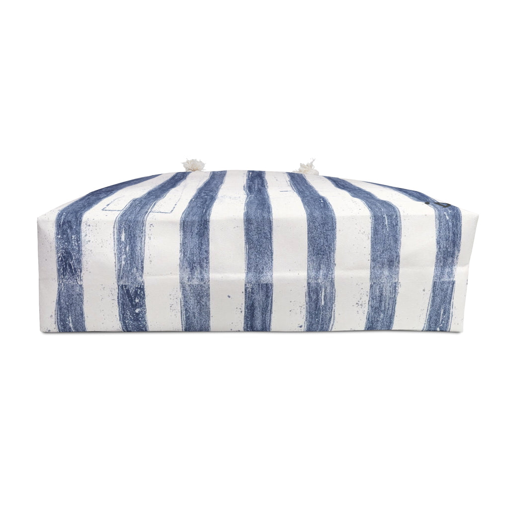 Nautical Blue Striped Beachy Bag