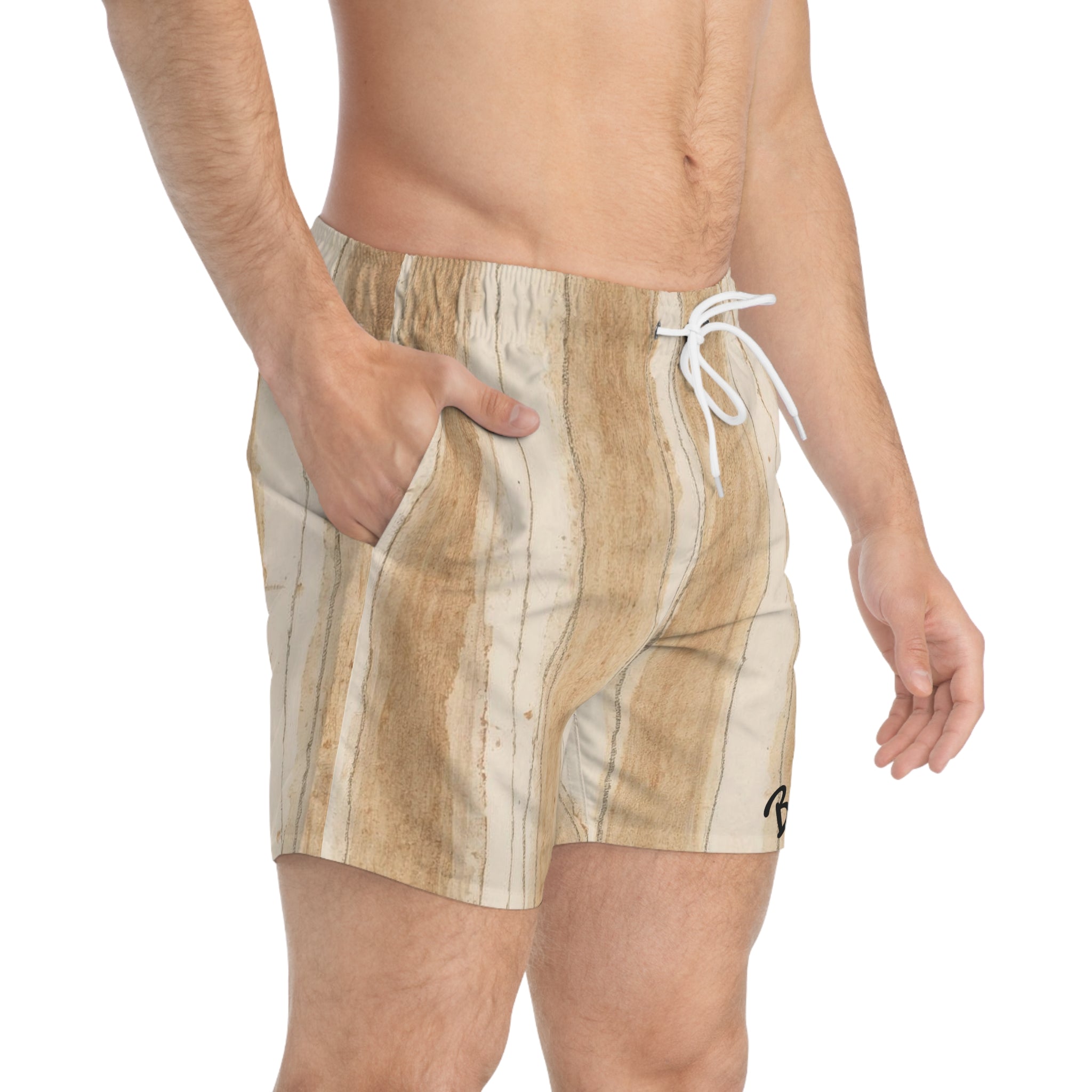 Beachwood Striped Swim Trunks