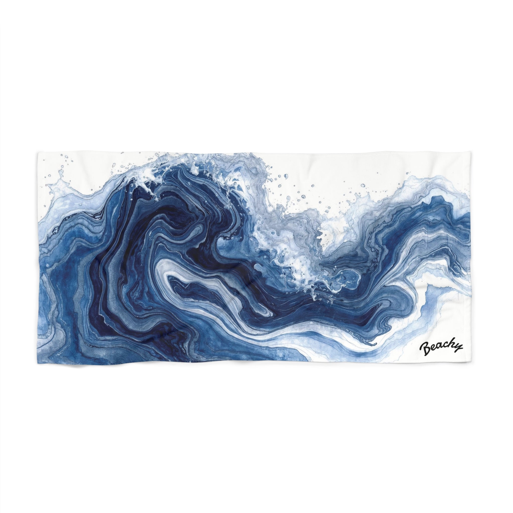 Ocean Blue Marble Beach Towel