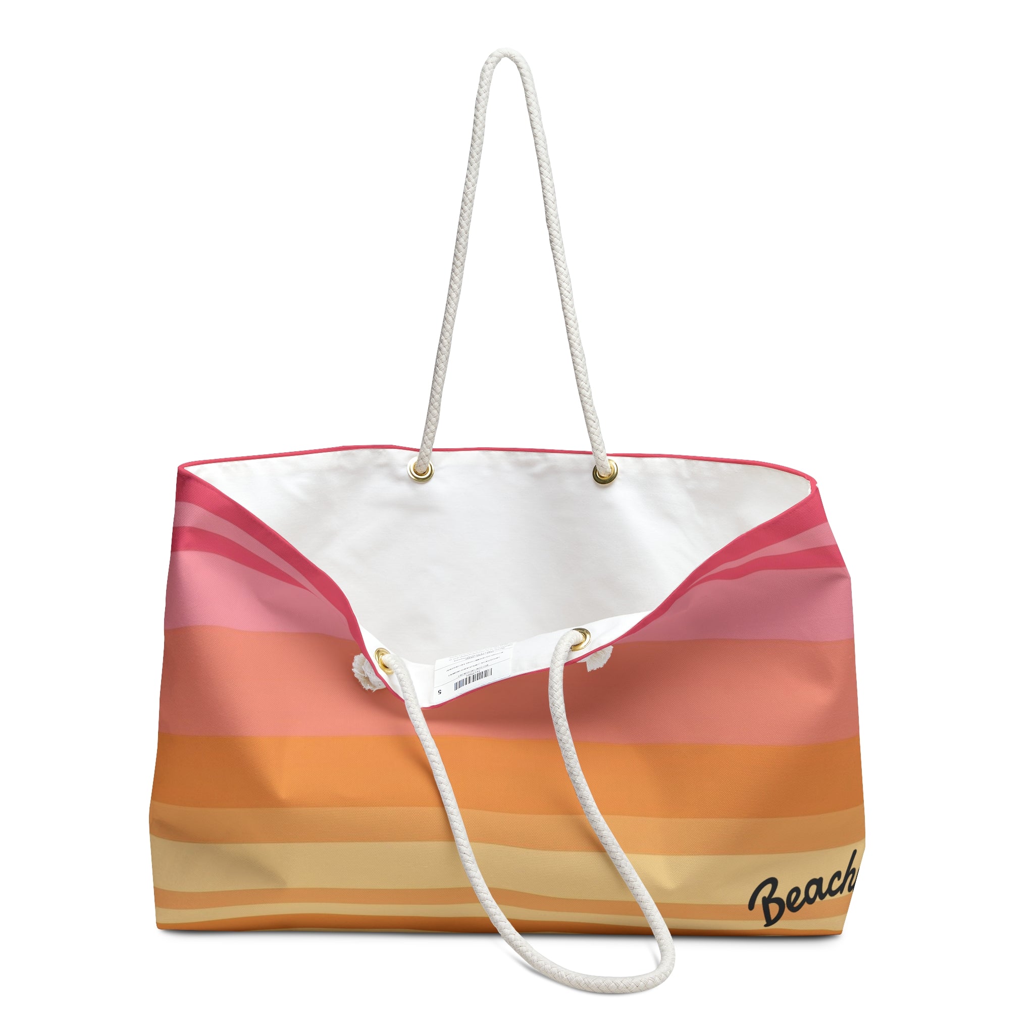 Retro Sunset Stripe Beachy Bag