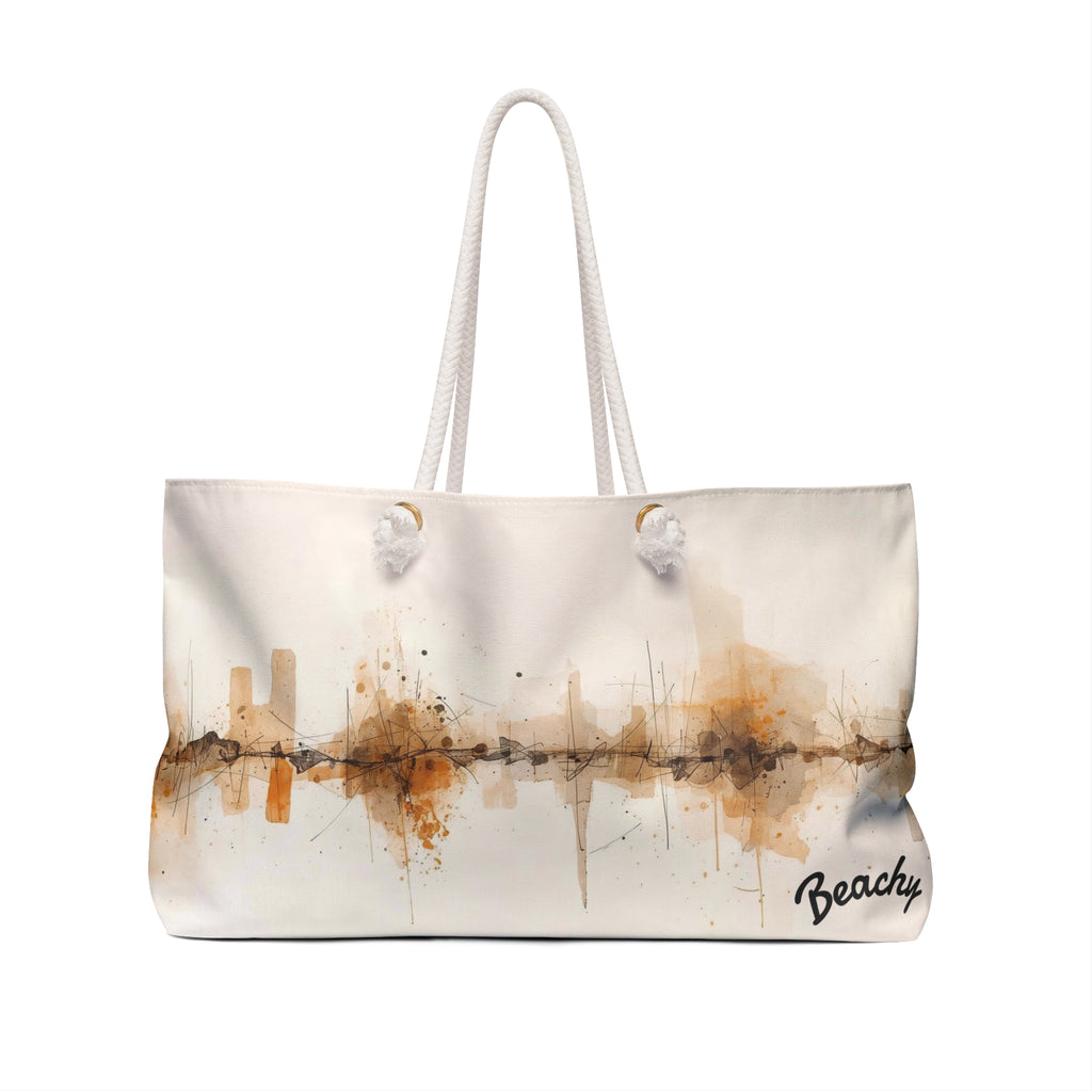 Abstract Watercolor line art Beachy Bag