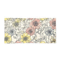 Floral Sketch Beach Towel