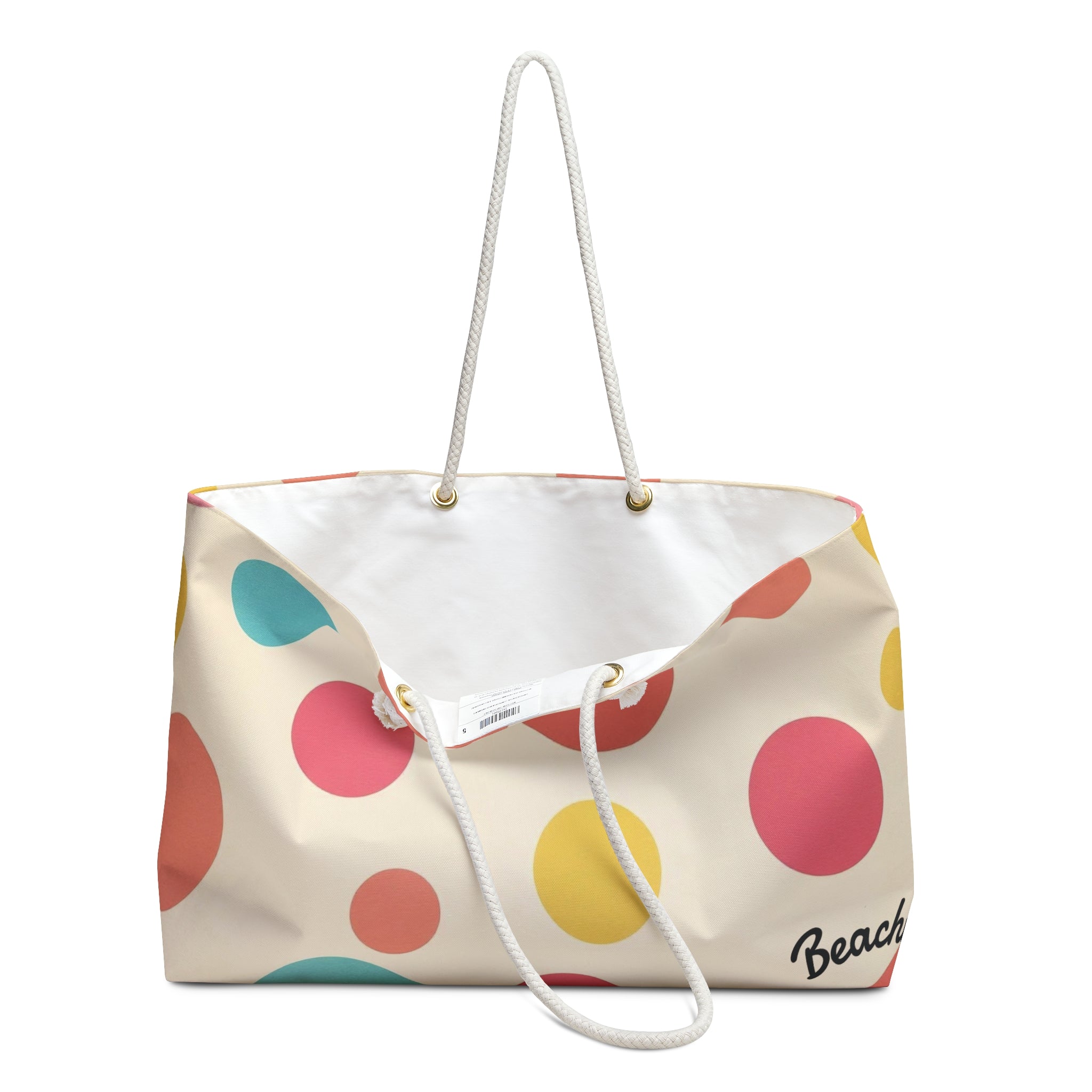 Retro Polka Dot Beachy Bag