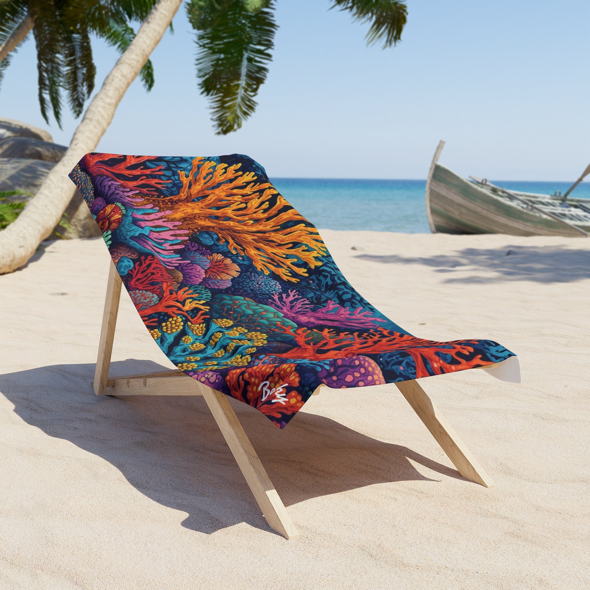 Coral Reef Beach Towel