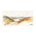 Coastal Dune Sketch Beach Towel