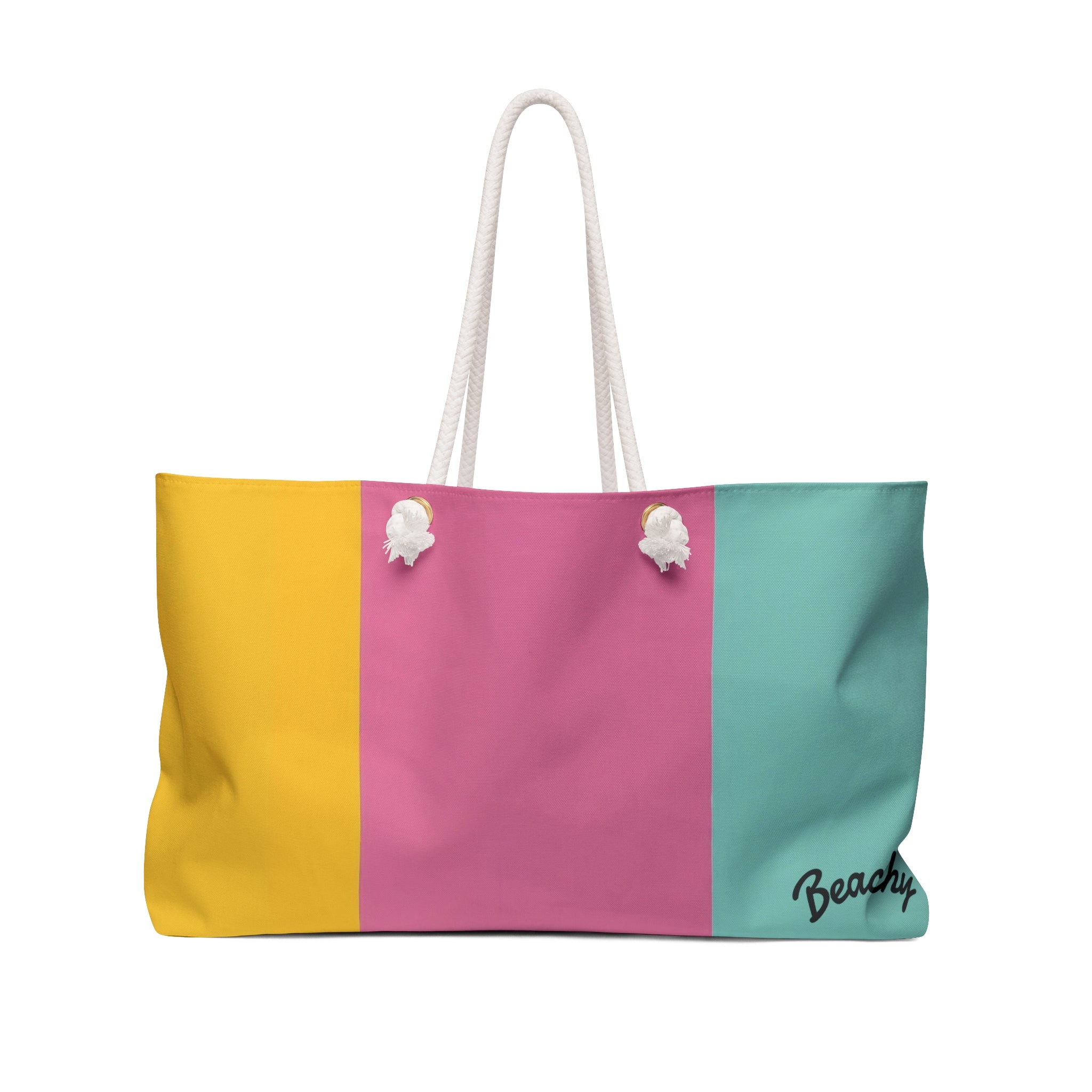 Retro Summer Colorblock Beachy Bag