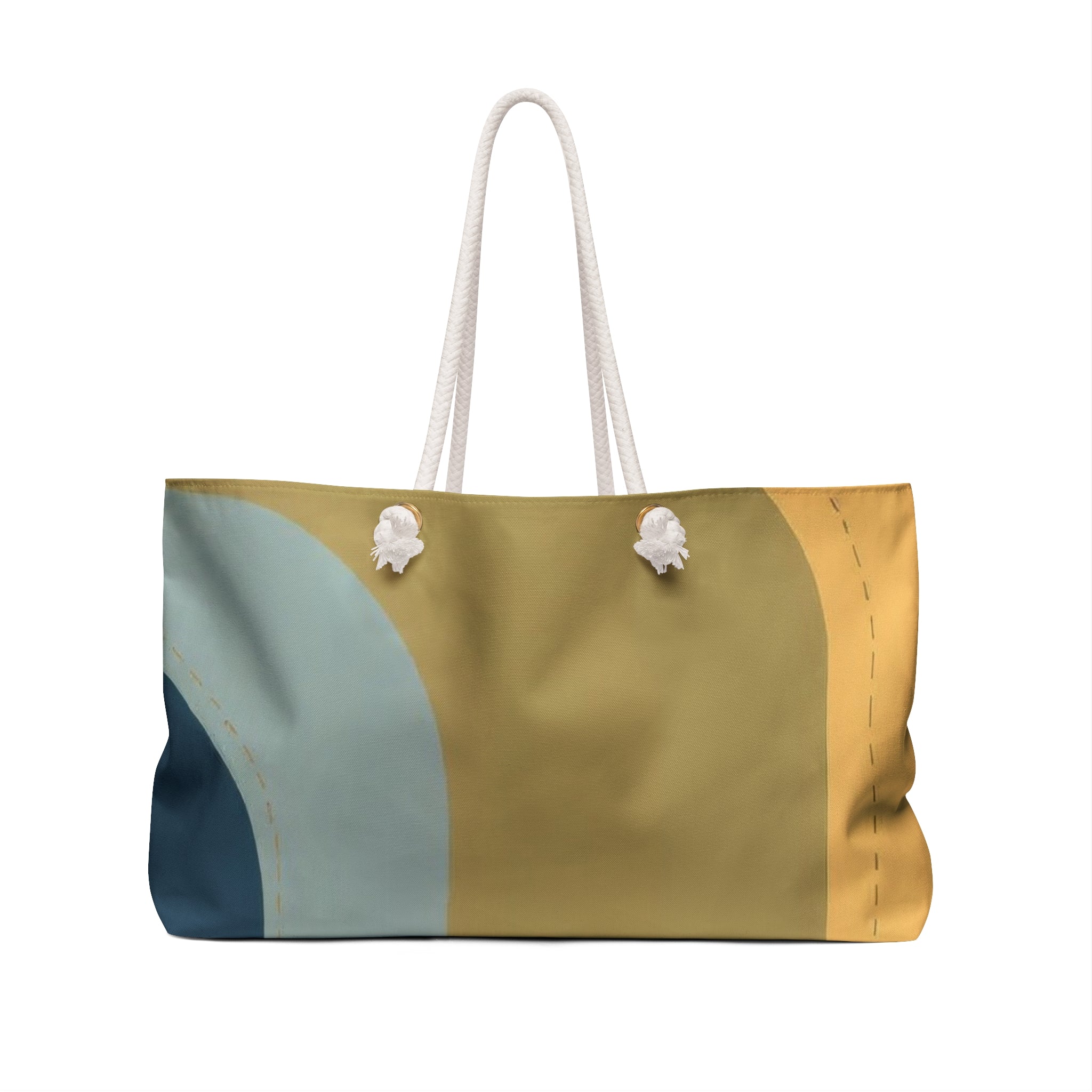 Retro Colorblock Beachy Bag