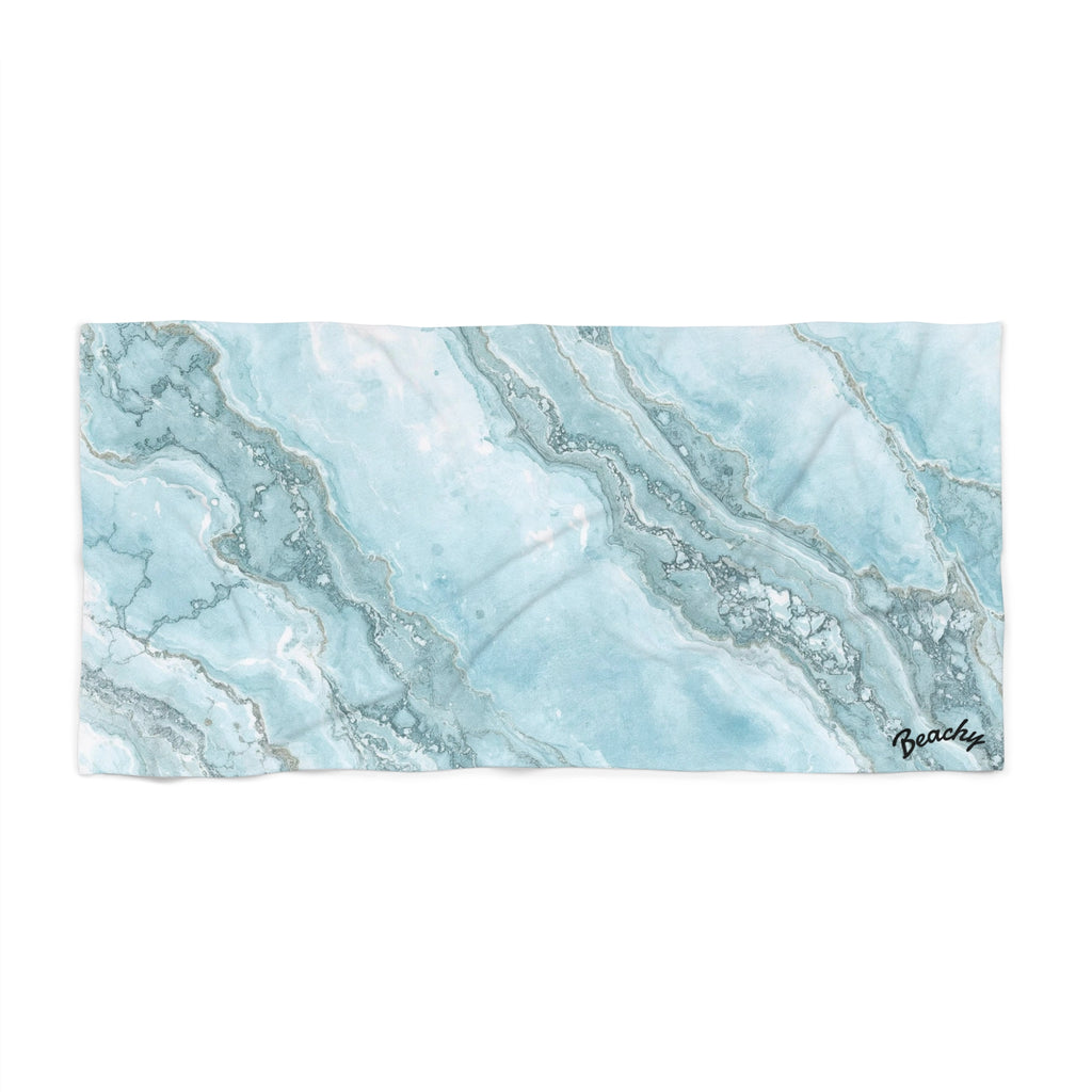 Aqua Marble Beach Towel