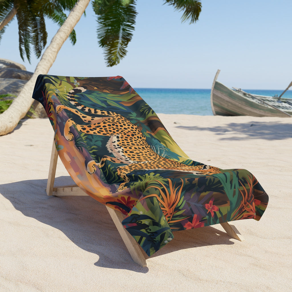 Leopard Jungle Beach Towel