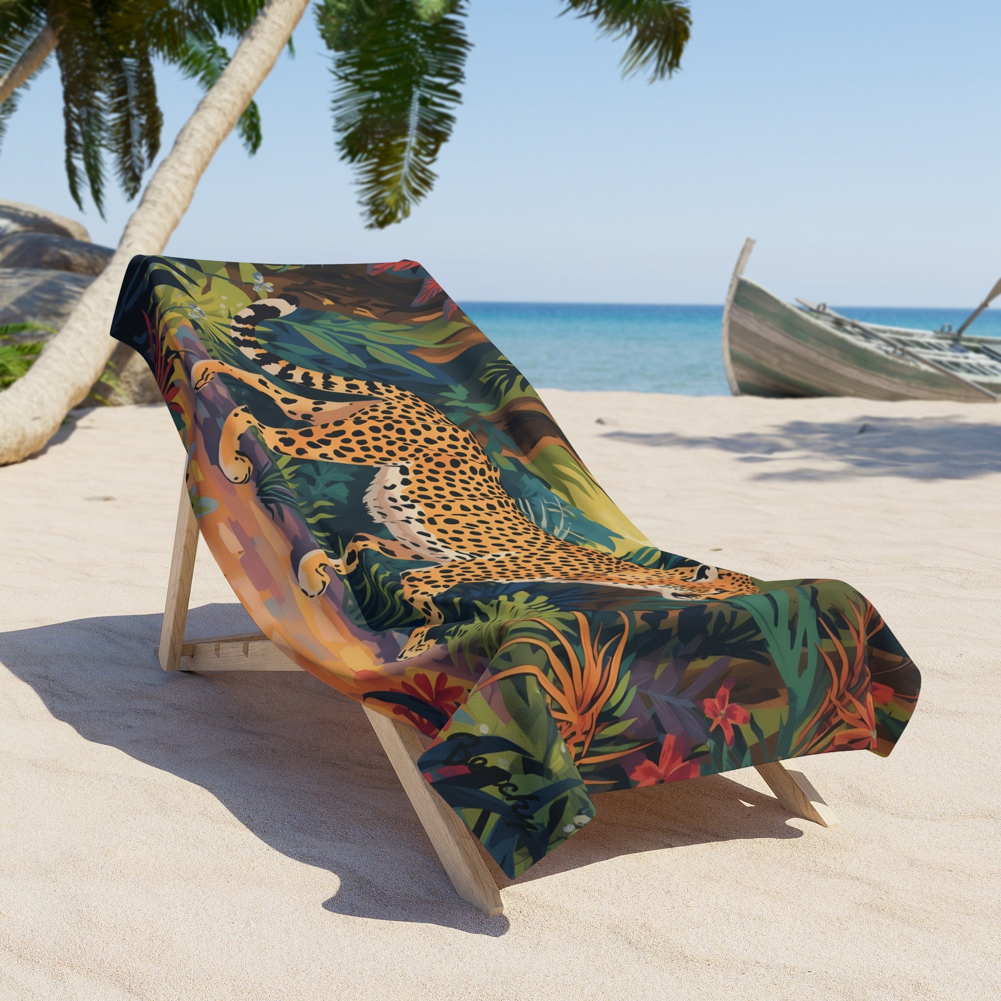 Leopard Jungle Beach Towel