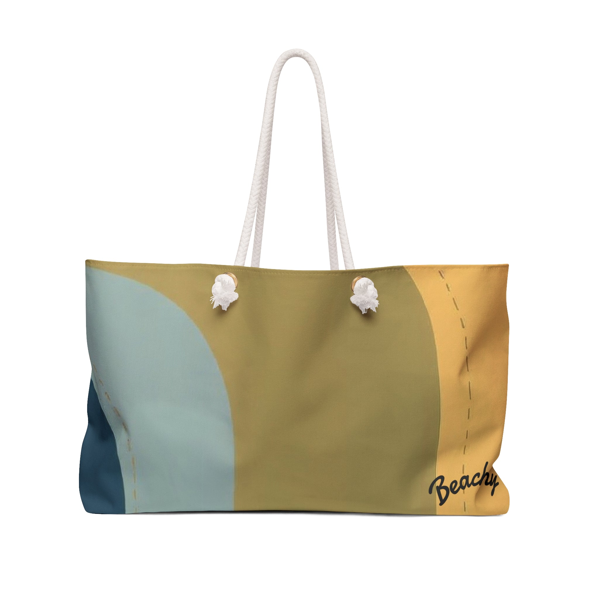 Retro Colorblock Beachy Bag
