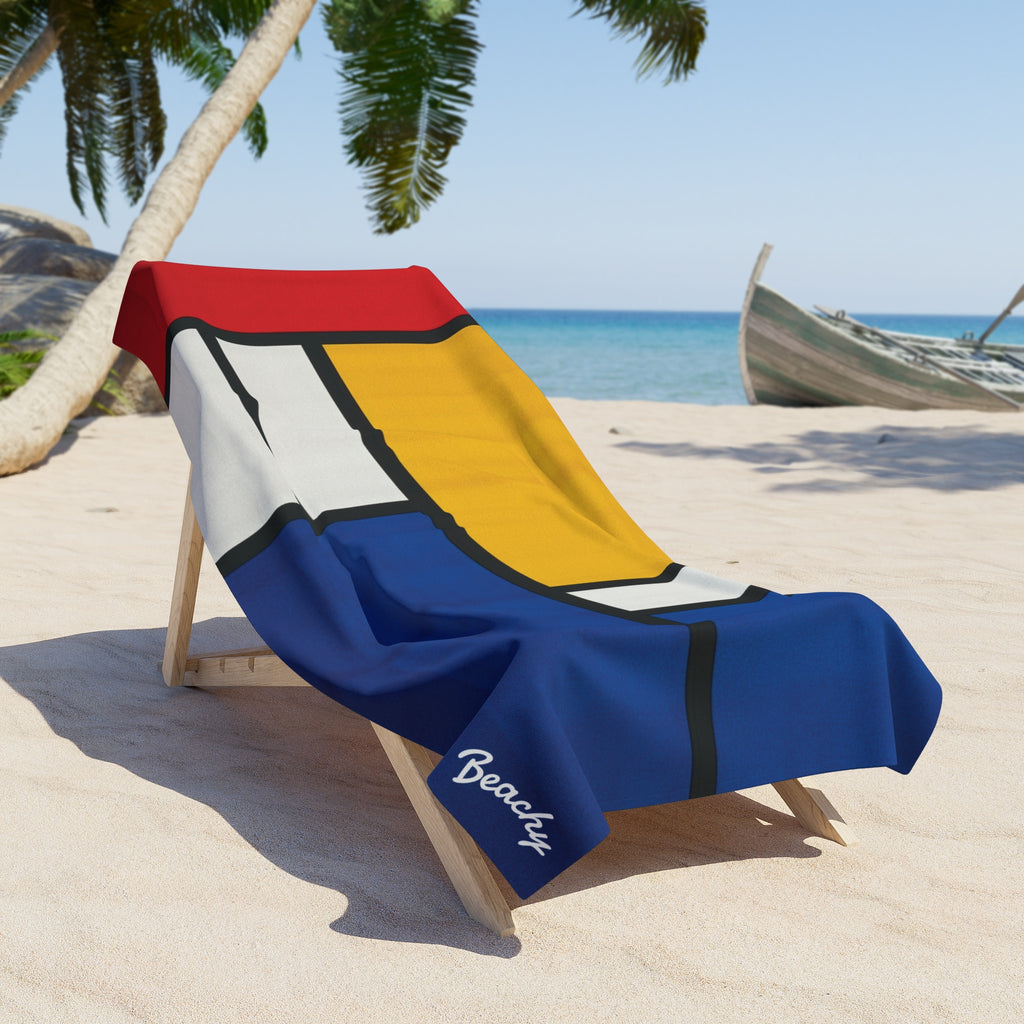 Modernist Color Block Beach Towel