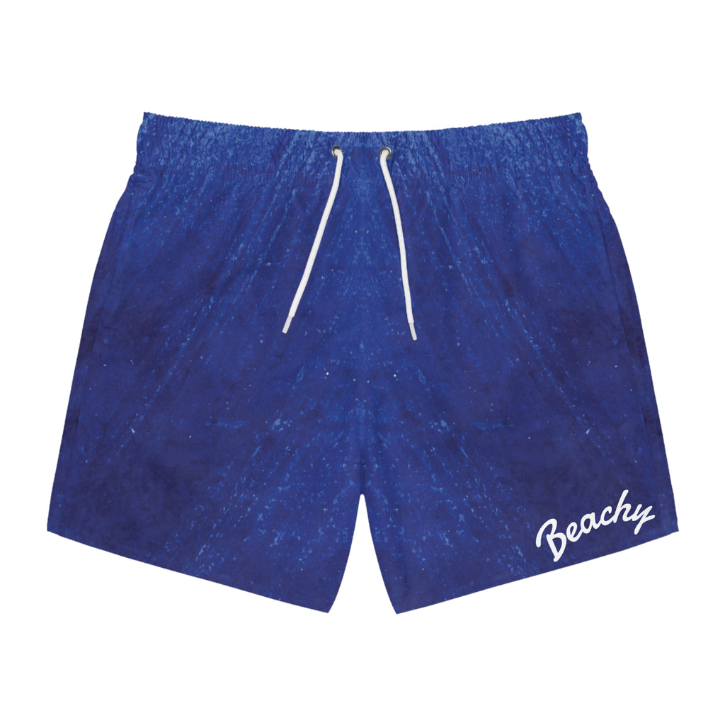 Blue Ocean Texture Swim Trunks