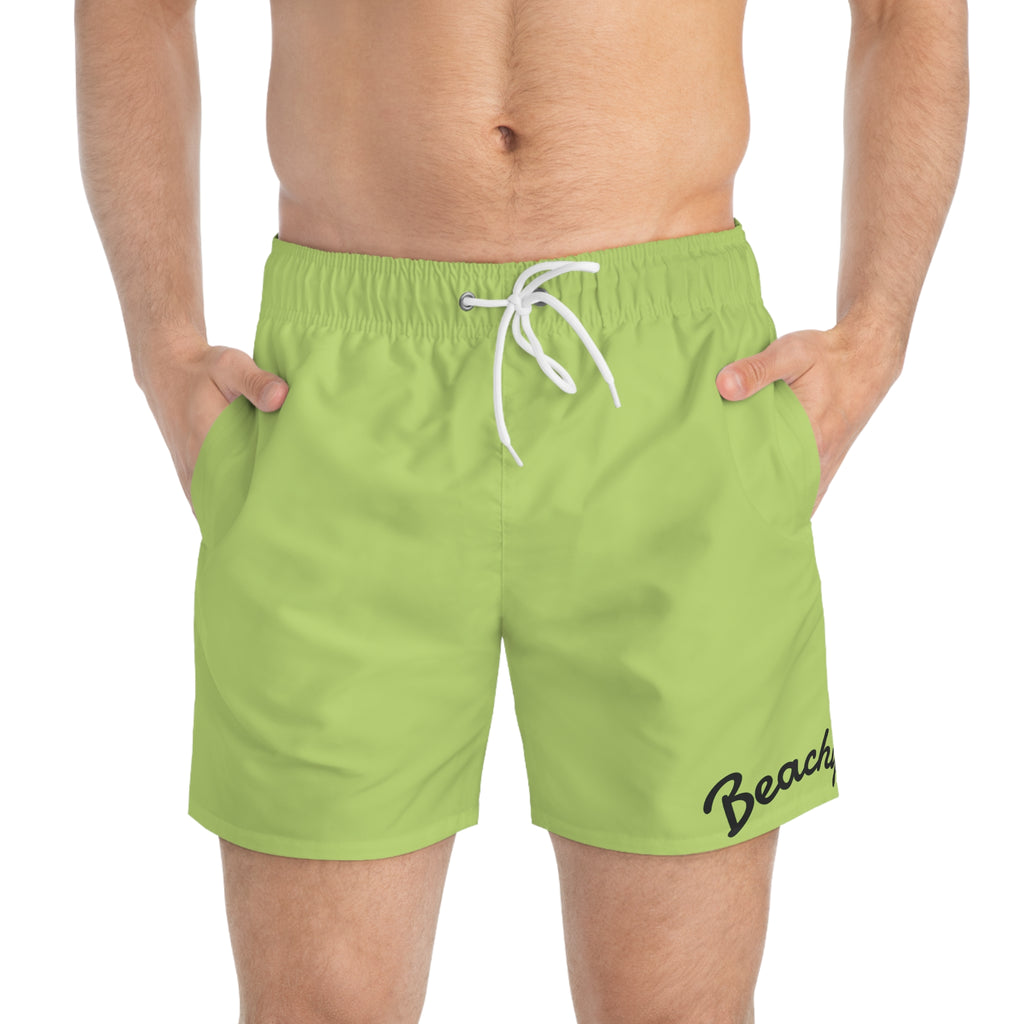 Beachy Lime Swim Trunks
