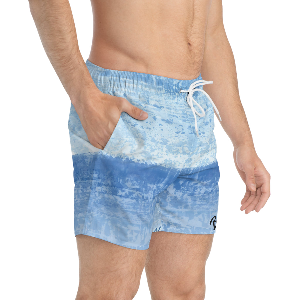 Coastal Ombre Tie-Dye Swim Trunks