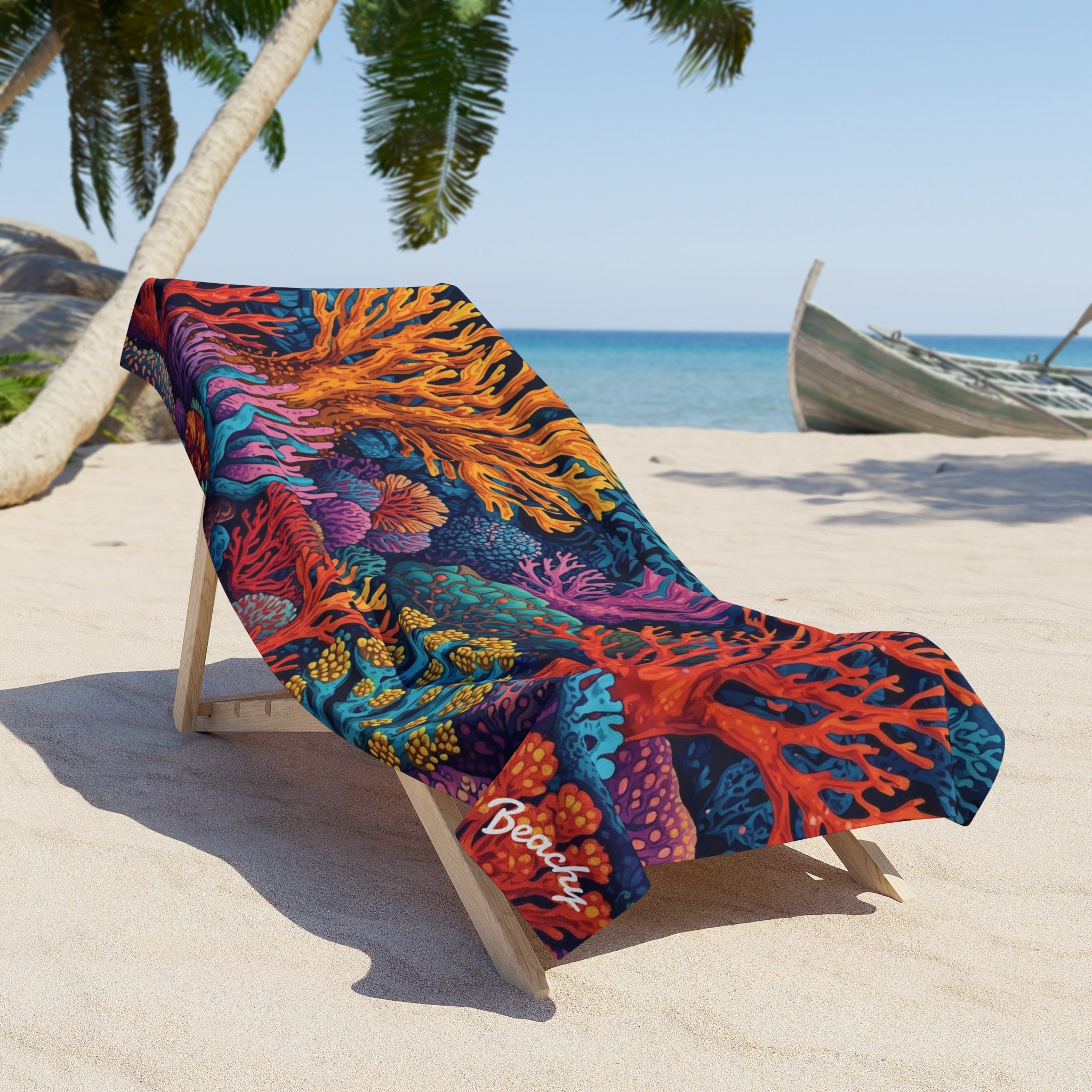 Coral Reef Beach Towel